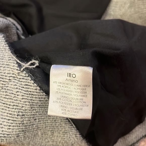 IRO Woman’s Grey Amina Jacket Size 0 - Picture 10 of 10